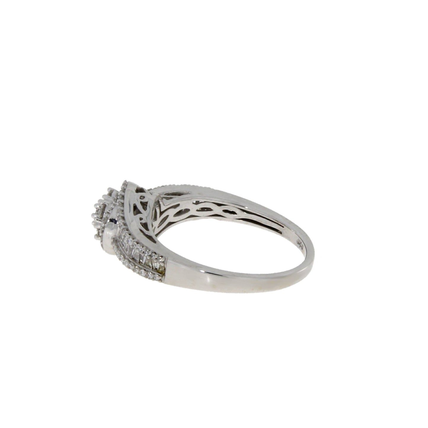 Genuine .50ct Diamond Eng Only 10KT White Gold Bids.com