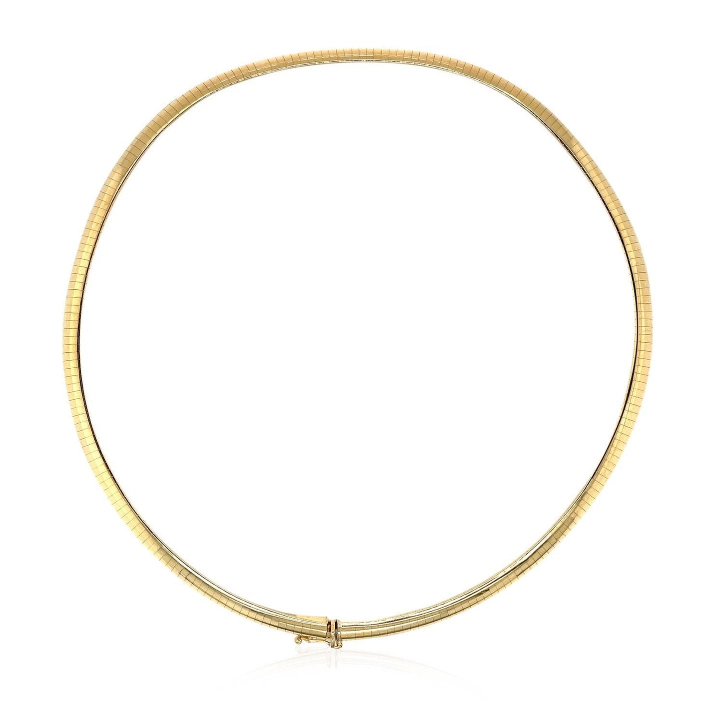 14k Yellow Gold Classic Omega Style Chain (6 mm) Bids.com