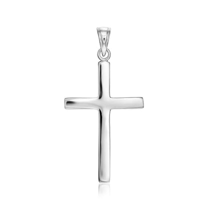 Sterling Silver Polished Cross Pendant Bids.com
