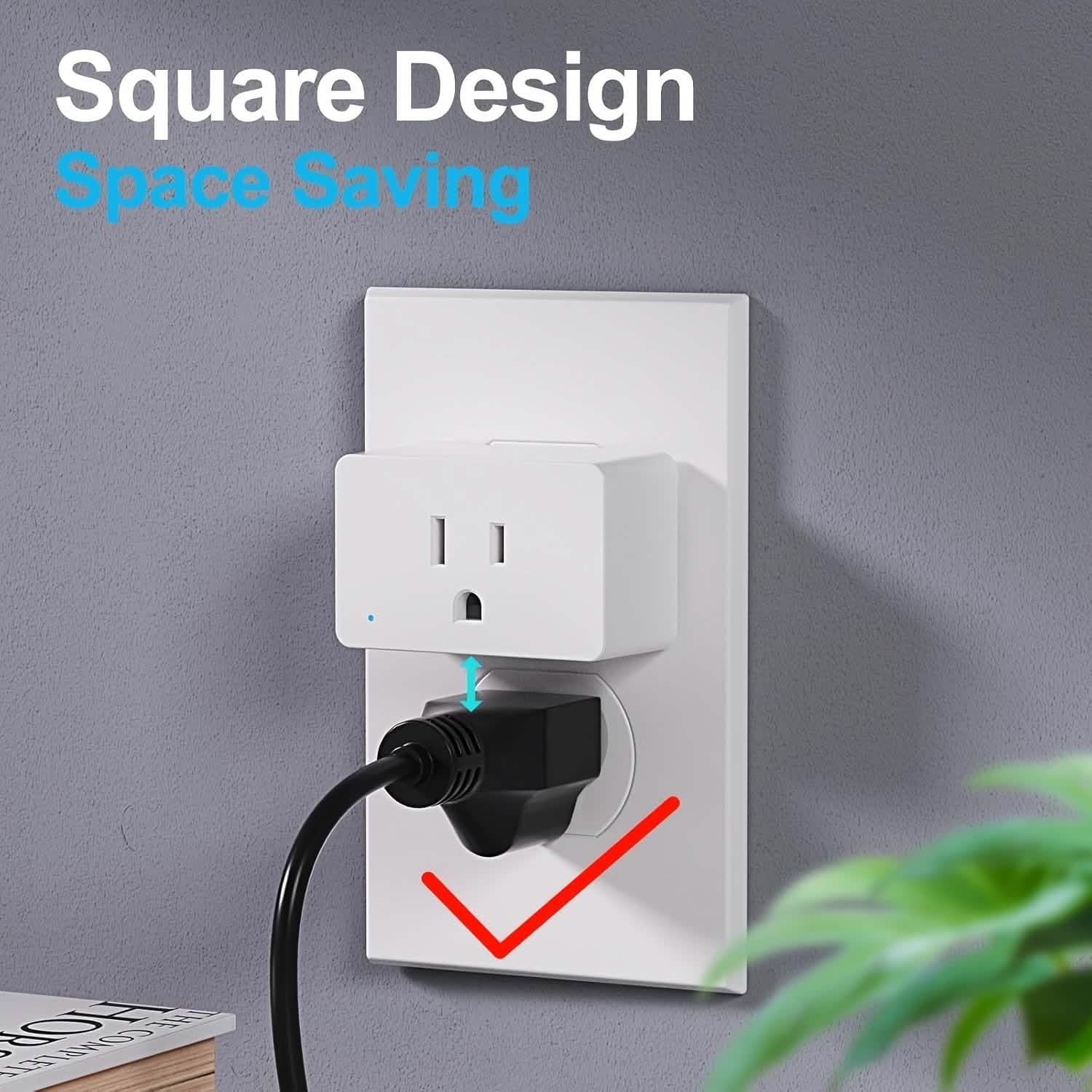 2-Pack: WiFi Smart Plug – 15A, Timer & App Control, Works with Alexa & Google Home DailySale