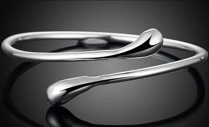 Teardrop Bangle in Sterling Silver DailySale