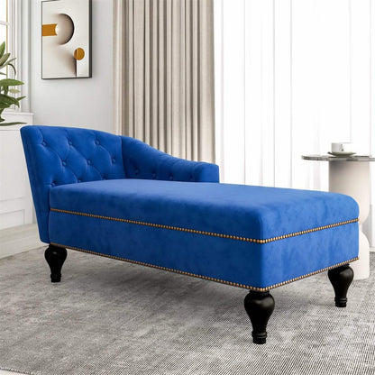 Chaise Lounge Indoor Chair Tufted Fabric, Sleeper Lounge Sofa DailySale