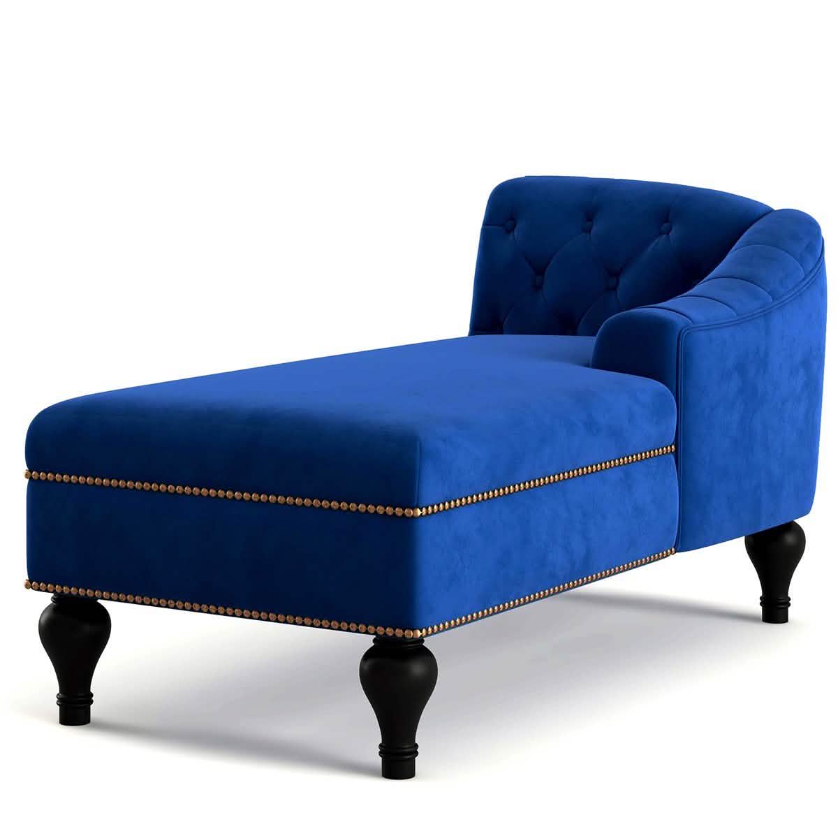 Chaise Lounge Indoor Chair Tufted Fabric, Sleeper Lounge Sofa DailySale