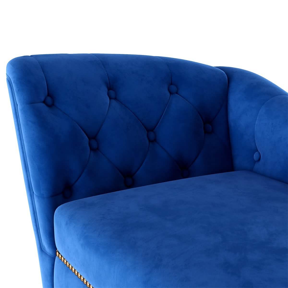Chaise Lounge Indoor Chair Tufted Fabric, Sleeper Lounge Sofa DailySale