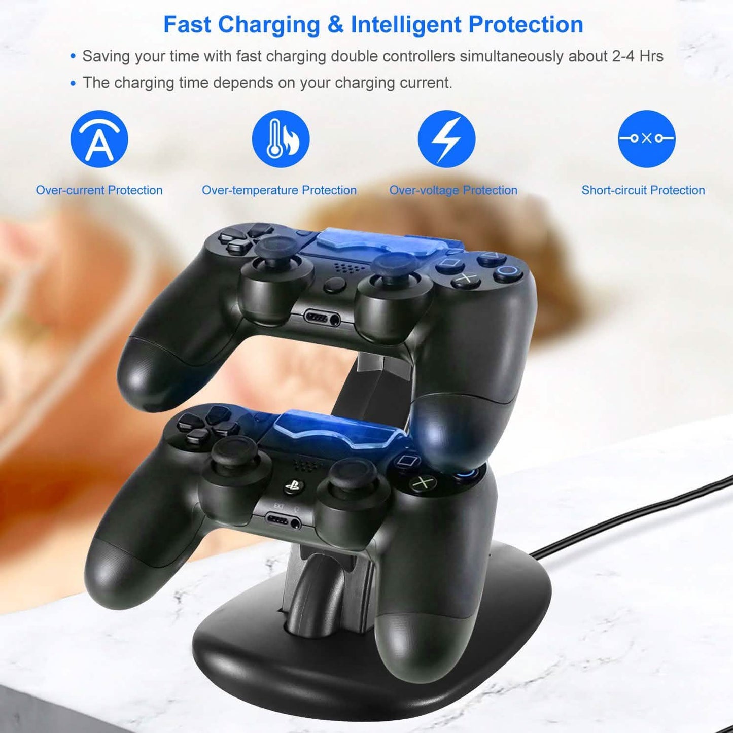 Charging Dock Station Dual Micro USB Stand for PS4 Pro DailySale