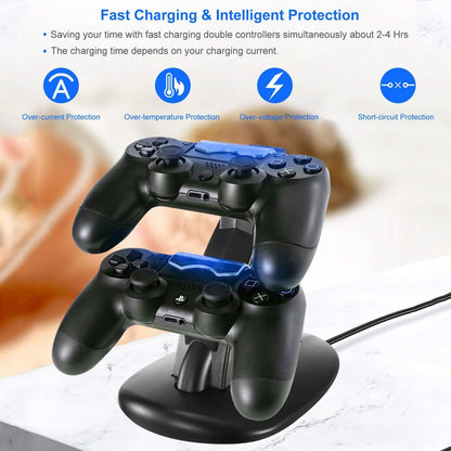 Charging Dock Station Dual Micro USB Stand for PS4 Pro DailySale