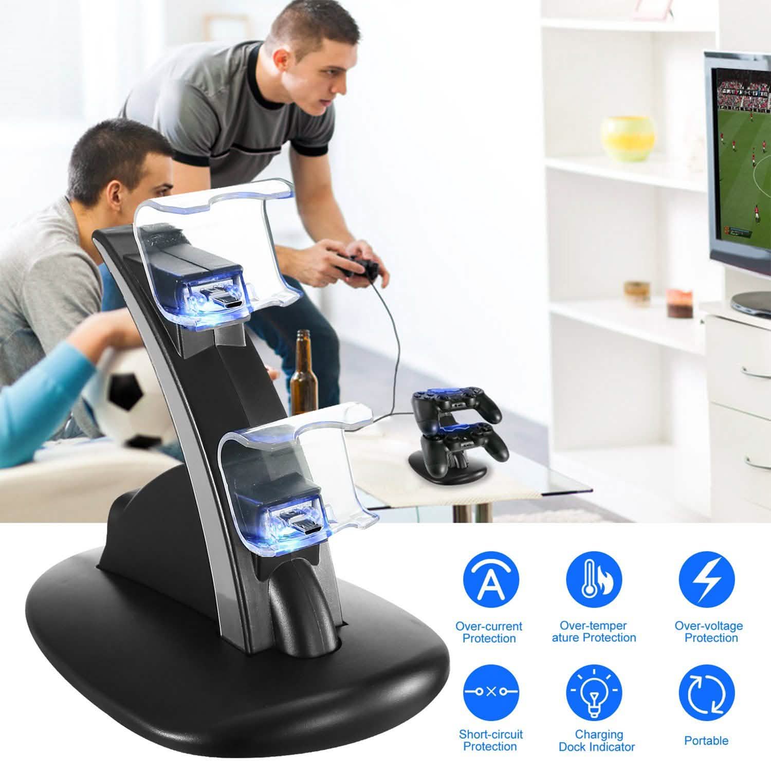 Charging Dock Station Dual Micro USB Stand for PS4 Pro DailySale