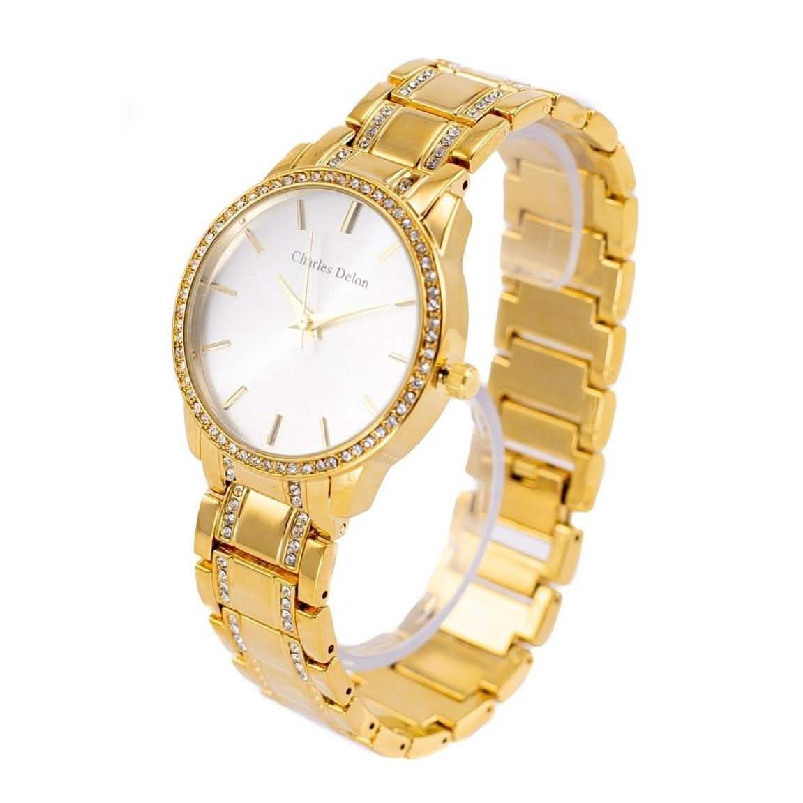 Charles Delon Women's Watch 5855 Stainless Steel Quartz Round - Assorted Styles DailySale