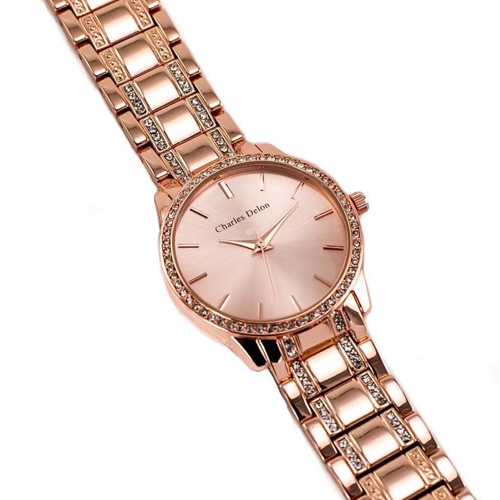 Charles Delon Women's Watch 5855 Stainless Steel Quartz Round - Assorted Styles DailySale