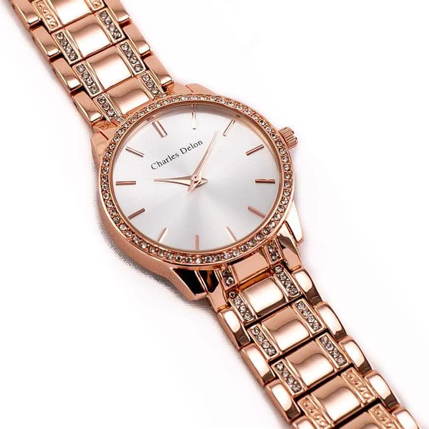 Charles Delon Women's Watch 5855 Stainless Steel Quartz Round - Assorted Styles DailySale