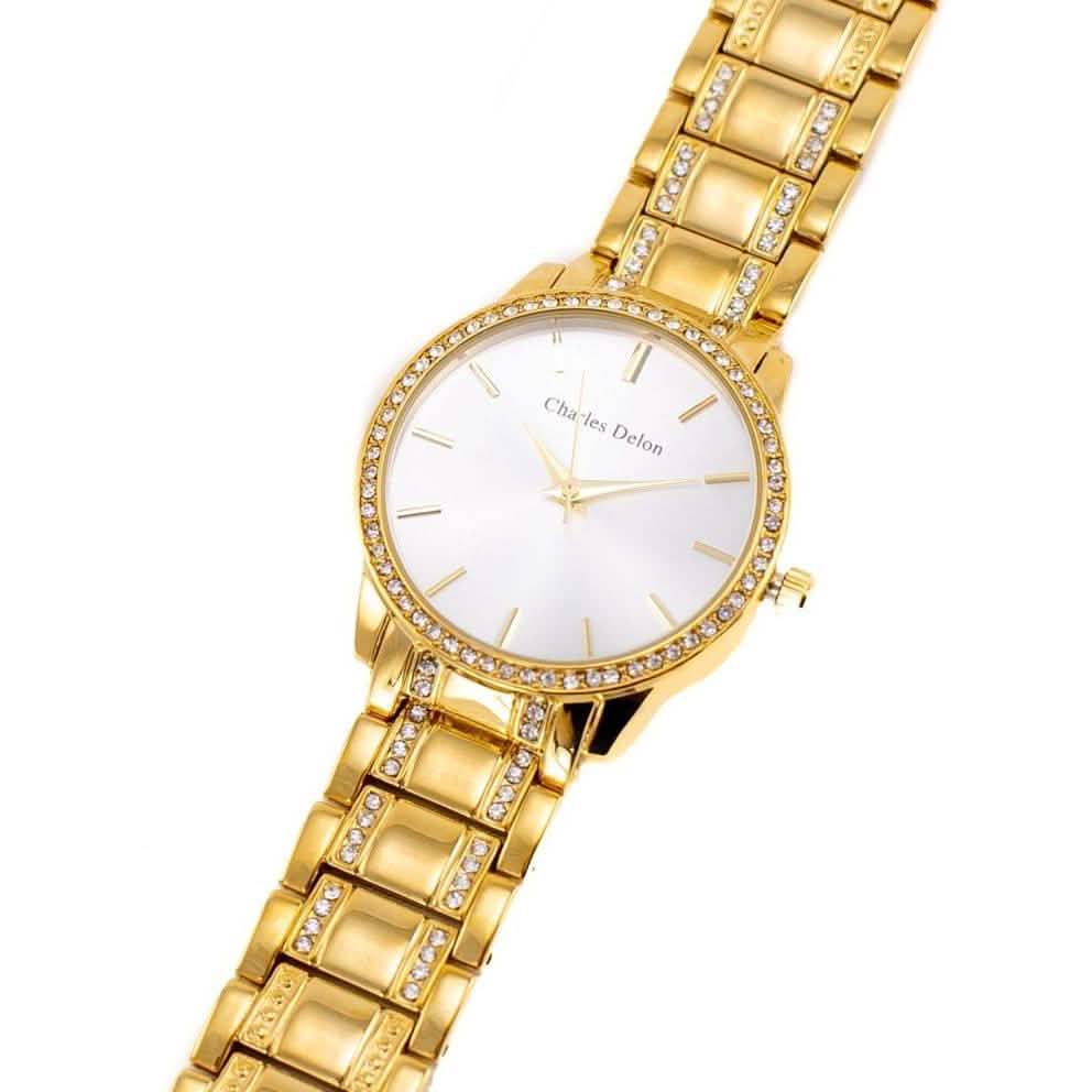 Charles Delon Women's Watch 5855 Stainless Steel Quartz Round - Assorted Styles DailySale