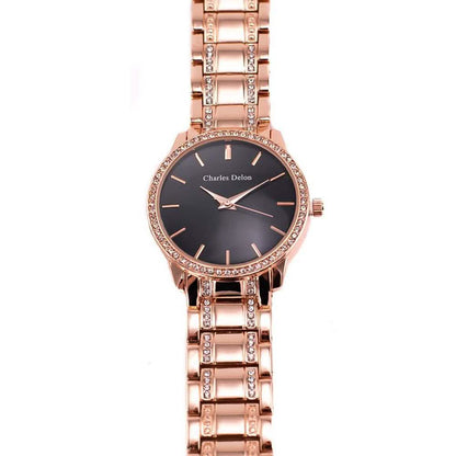 Charles Delon Women's Watch 5855 Stainless Steel Quartz Round - Assorted Styles DailySale