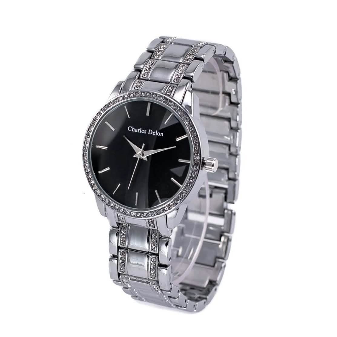 Charles Delon Women's Watch 5855 Stainless Steel Quartz Round - Assorted Styles DailySale