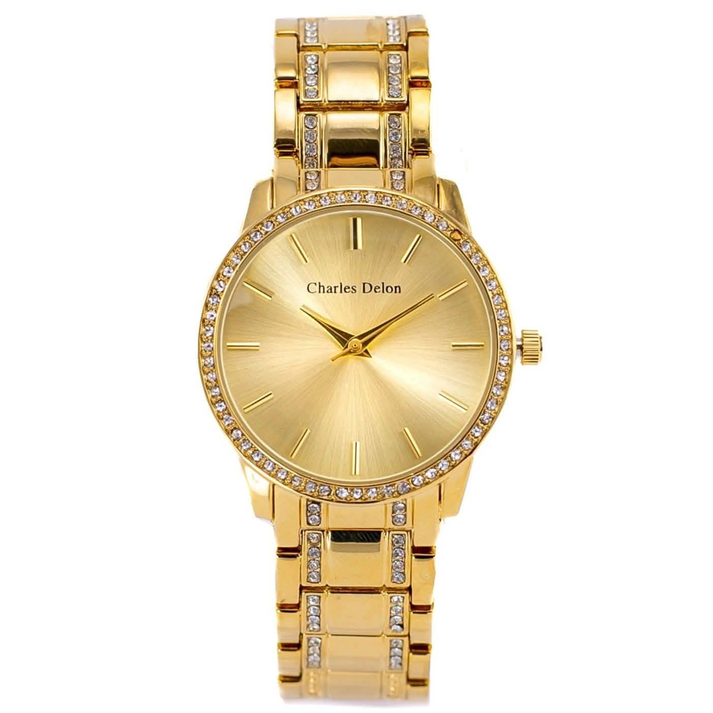Charles Delon Women's Watch 5855 Stainless Steel Quartz Round - Assorted Styles DailySale