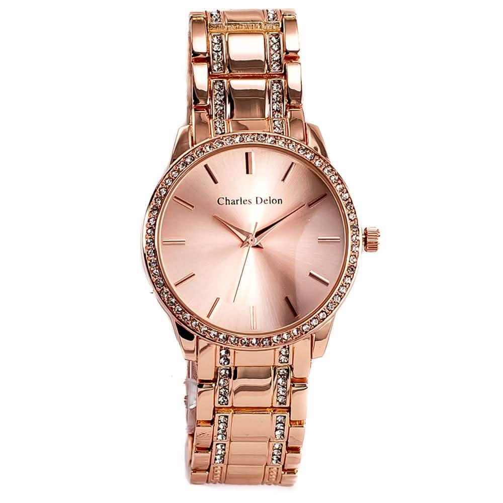 Charles Delon Women's Watch 5855 Stainless Steel Quartz Round - Assorted Styles DailySale