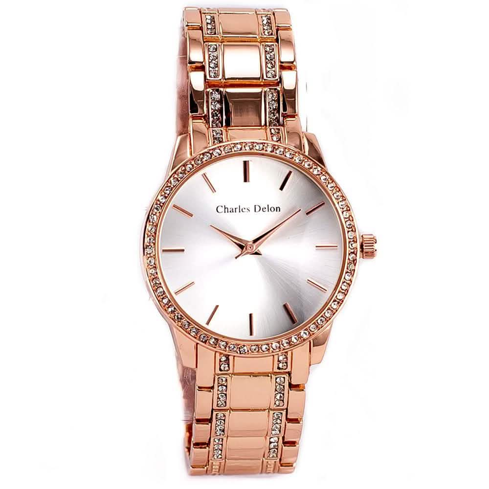 Charles Delon Women's Watch 5855 Stainless Steel Quartz Round - Assorted Styles DailySale