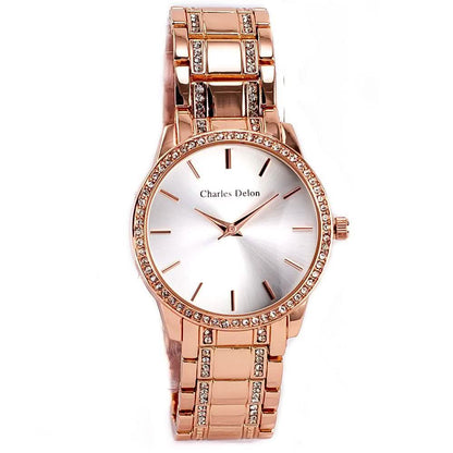 Charles Delon Women's Watch 5855 Stainless Steel Quartz Round - Assorted Styles DailySale