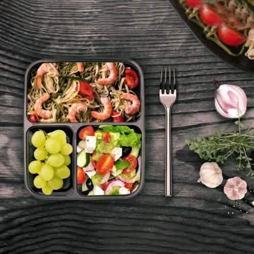 Chef's Star 3 Compartment Reusable Food Storage Containers with Lids DailySale