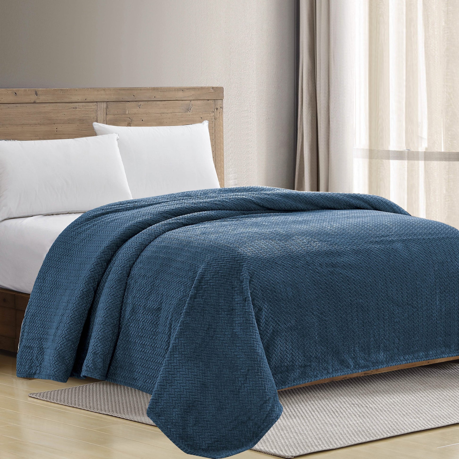 Chevron Braided Bed Cover DailySale