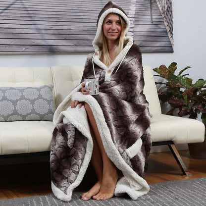 Chic Home Sherpa-Lined Hoodie Robe DailySale