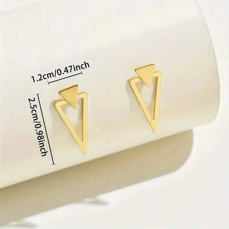 Chic Minimalist Triangle Design Earrings DailySale