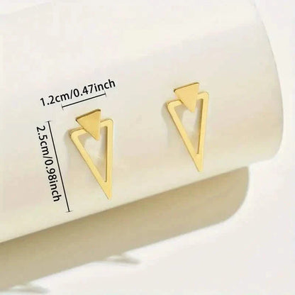Chic Minimalist Triangle Design Earrings DailySale