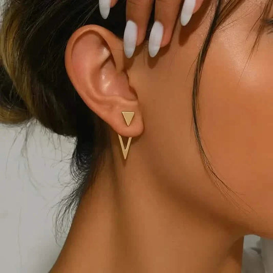 Chic Minimalist Triangle Design Earrings DailySale