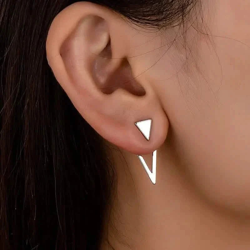 Chic Minimalist Triangle Design Earrings DailySale