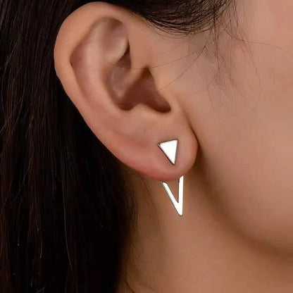 Chic Minimalist Triangle Design Earrings DailySale