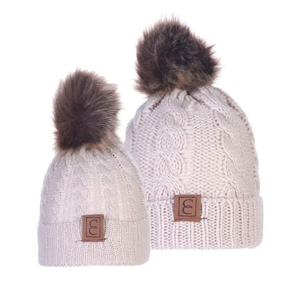 Chic Mom and Me Pom Beanies DailySale