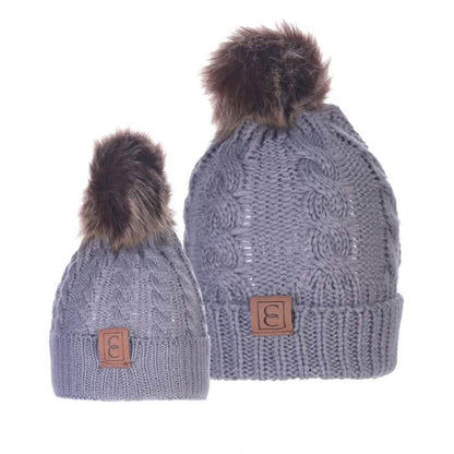 Chic Mom and Me Pom Beanies DailySale