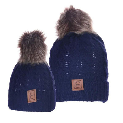 Chic Mom and Me Pom Beanies DailySale