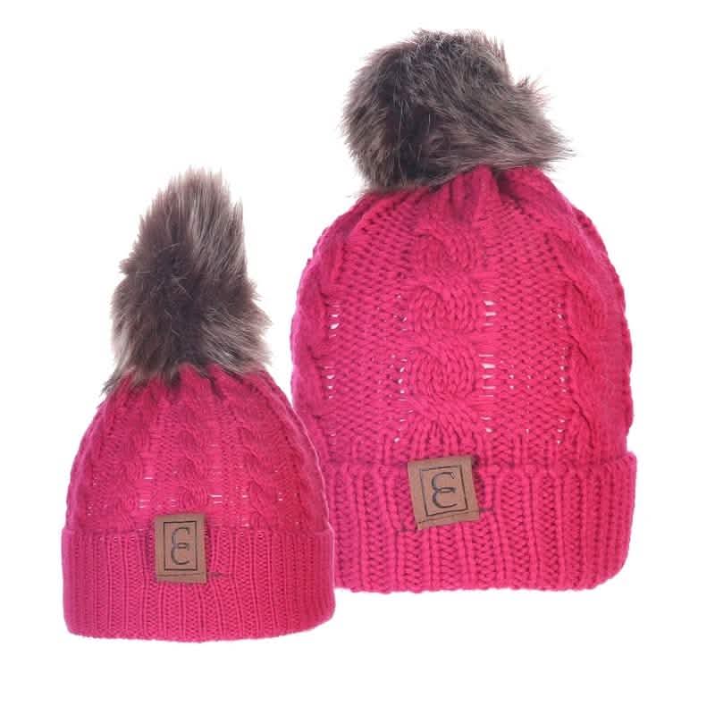 Chic Mom and Me Pom Beanies DailySale