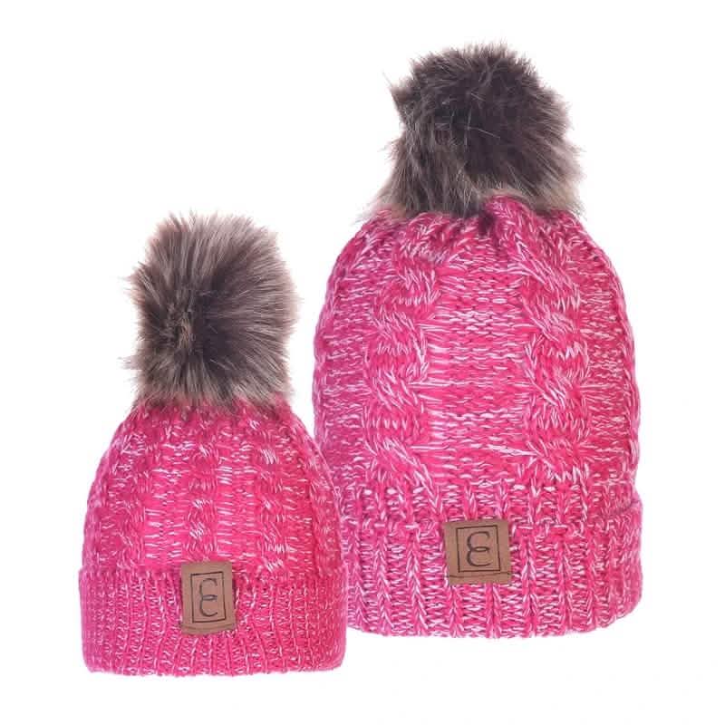 Chic Mom and Me Pom Beanies DailySale
