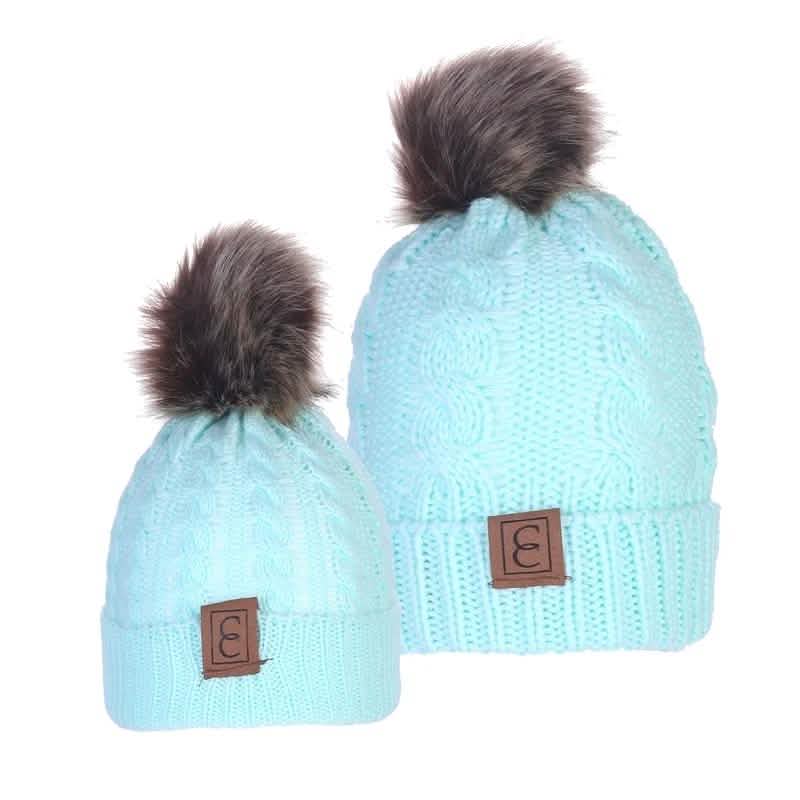 Chic Mom and Me Pom Beanies DailySale