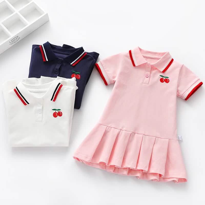 Children Dress Spring Summer Turn-Down Collar DailySale