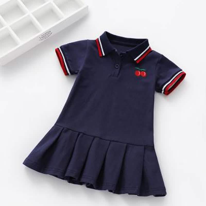 Children Dress Spring Summer Turn-Down Collar DailySale