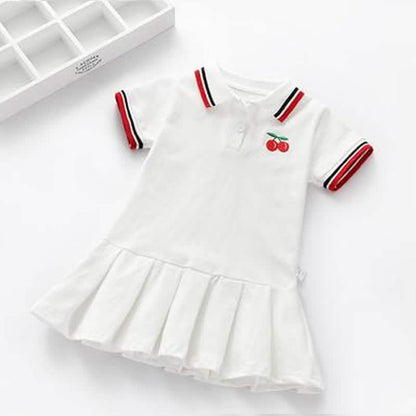 Children Dress Spring Summer Turn-Down Collar DailySale