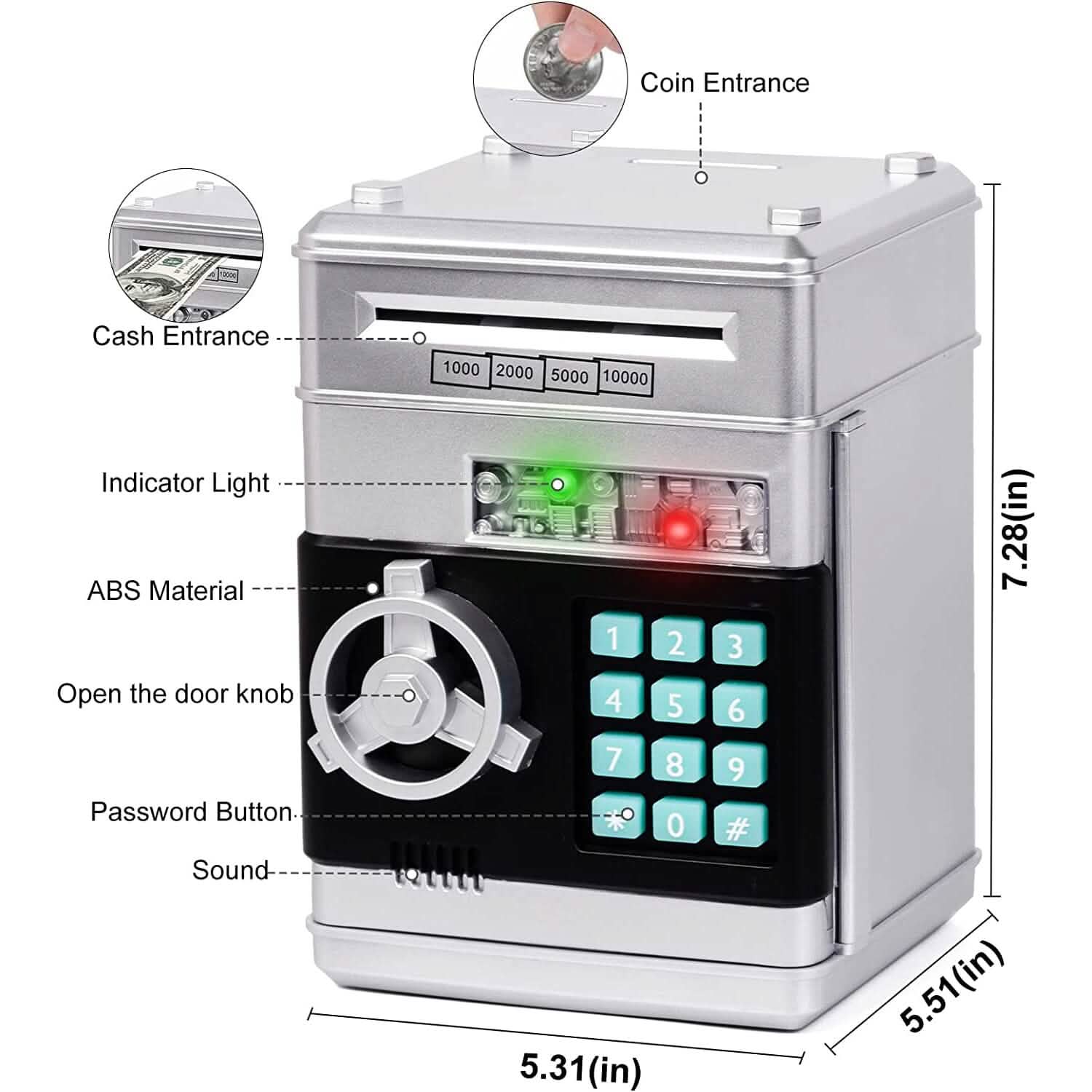 Children's Cartoon Password Box Piggy Bank DailySale