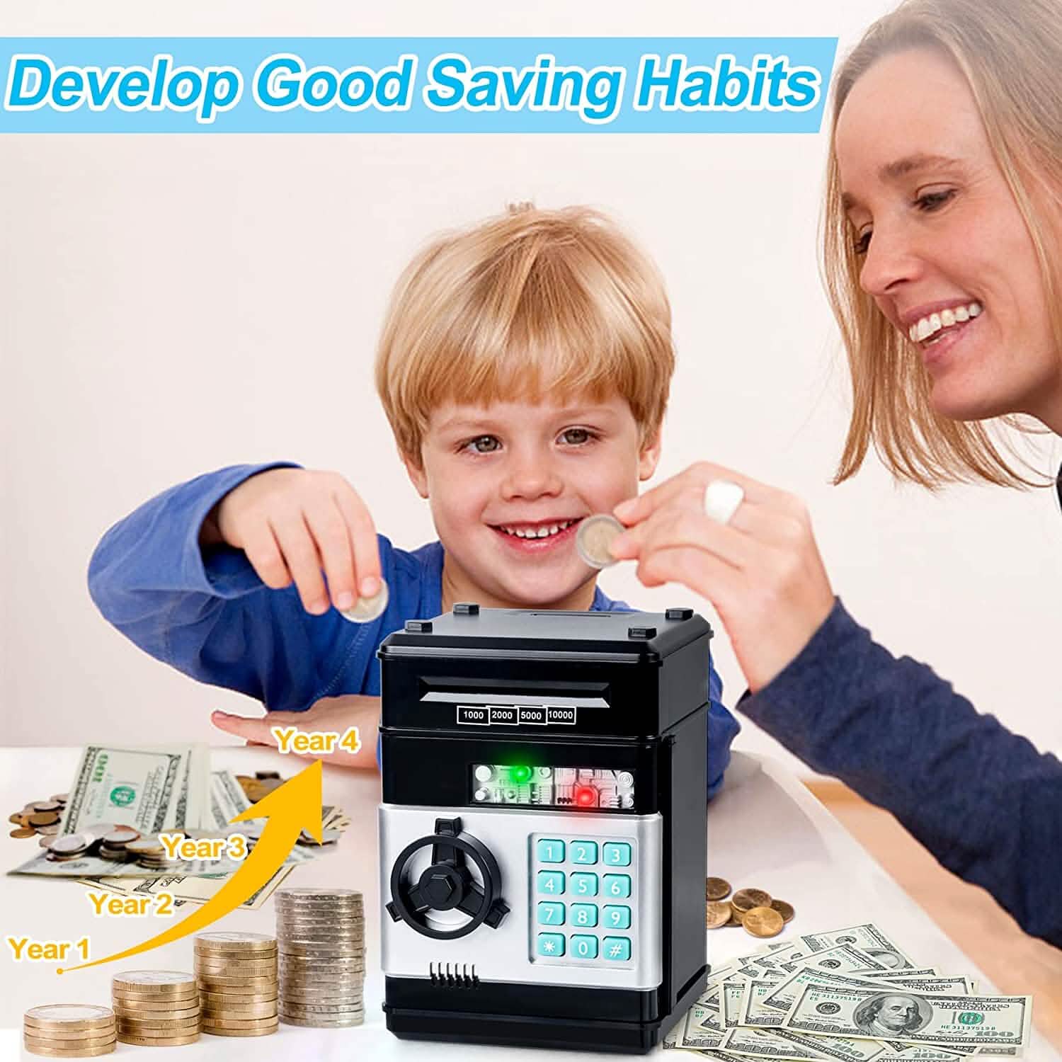 Children's Cartoon Password Box Piggy Bank DailySale