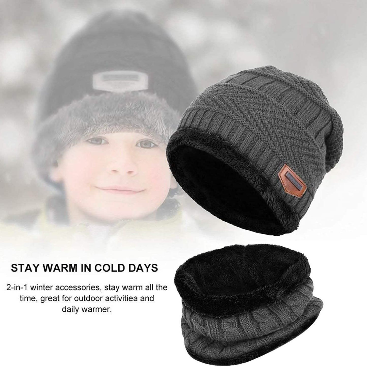 Children's Winter Hat and Scarf Set DailySale