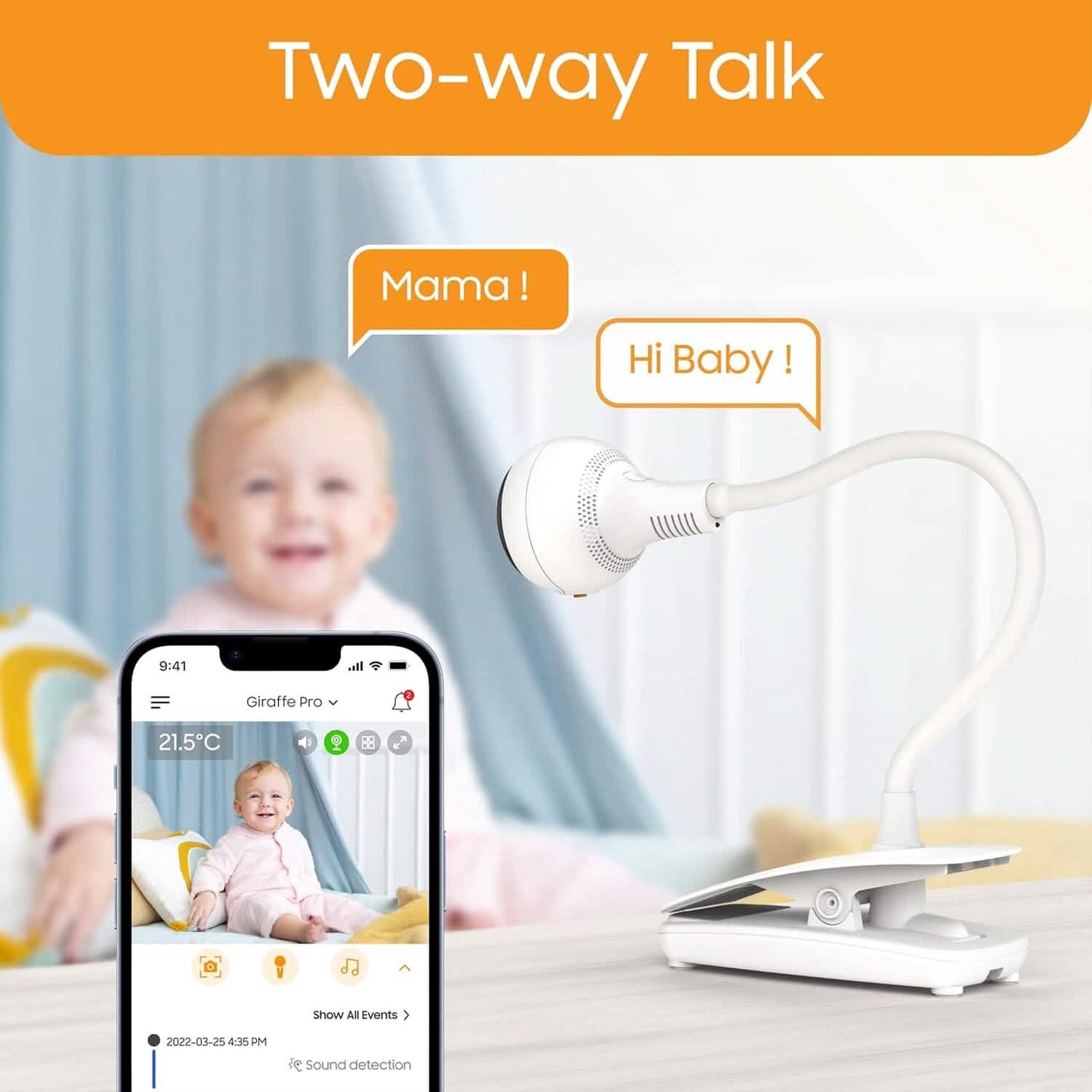 Chillax Giraffe Pro 1080p Camera and 4.3” Video Smart Baby Monitor (Refurbished) DailySale