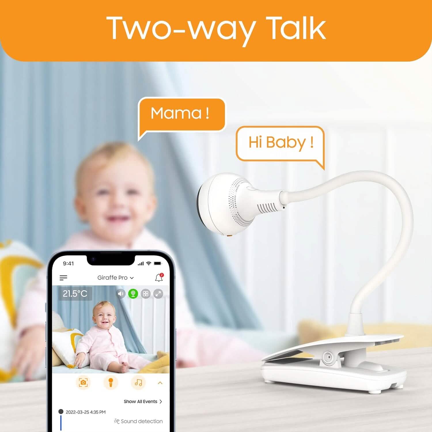 Chillax Giraffe Pro 1080p Camera and 4.3” Video Smart Baby Monitor (Refurbished) DailySale
