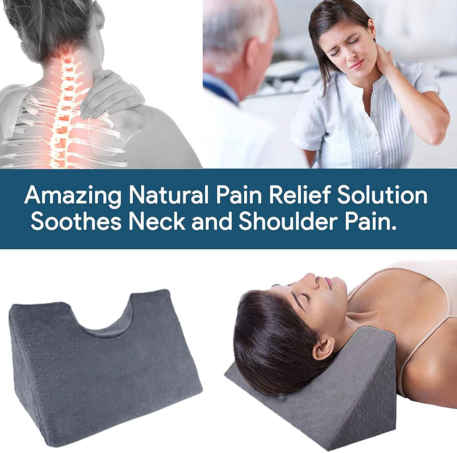 Chiropractic Cervical Traction Neck Wedge Pillow DailySale