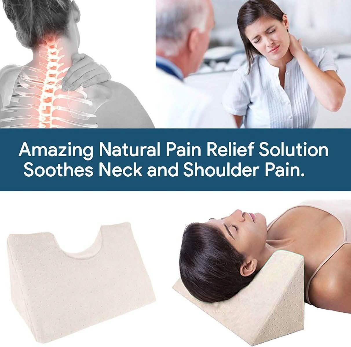 Chiropractic Cervical Traction Neck Wedge Pillow DailySale