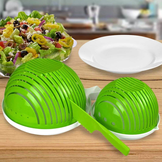 Chop Champ Set of Two Salad Cutter with Knife DailySale
