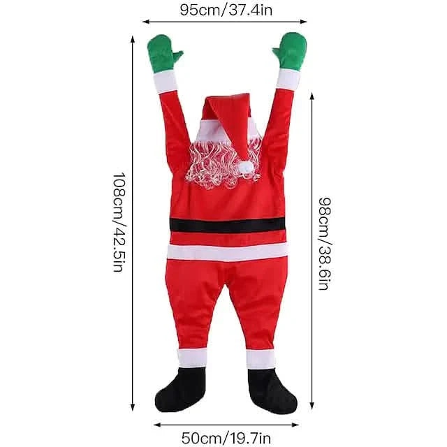 Christmas Climbing Hanging Santa Claus Decor DailySale