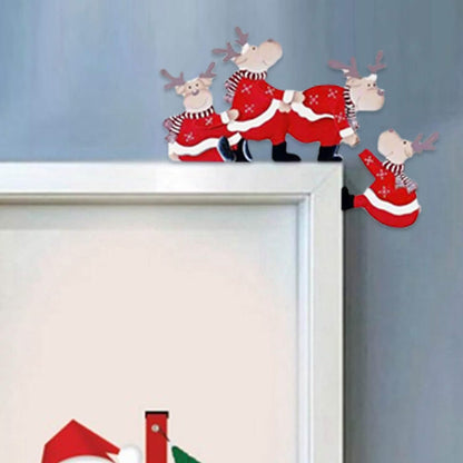 Christmas Door Hanger Decorations Rustic Sign DailySale