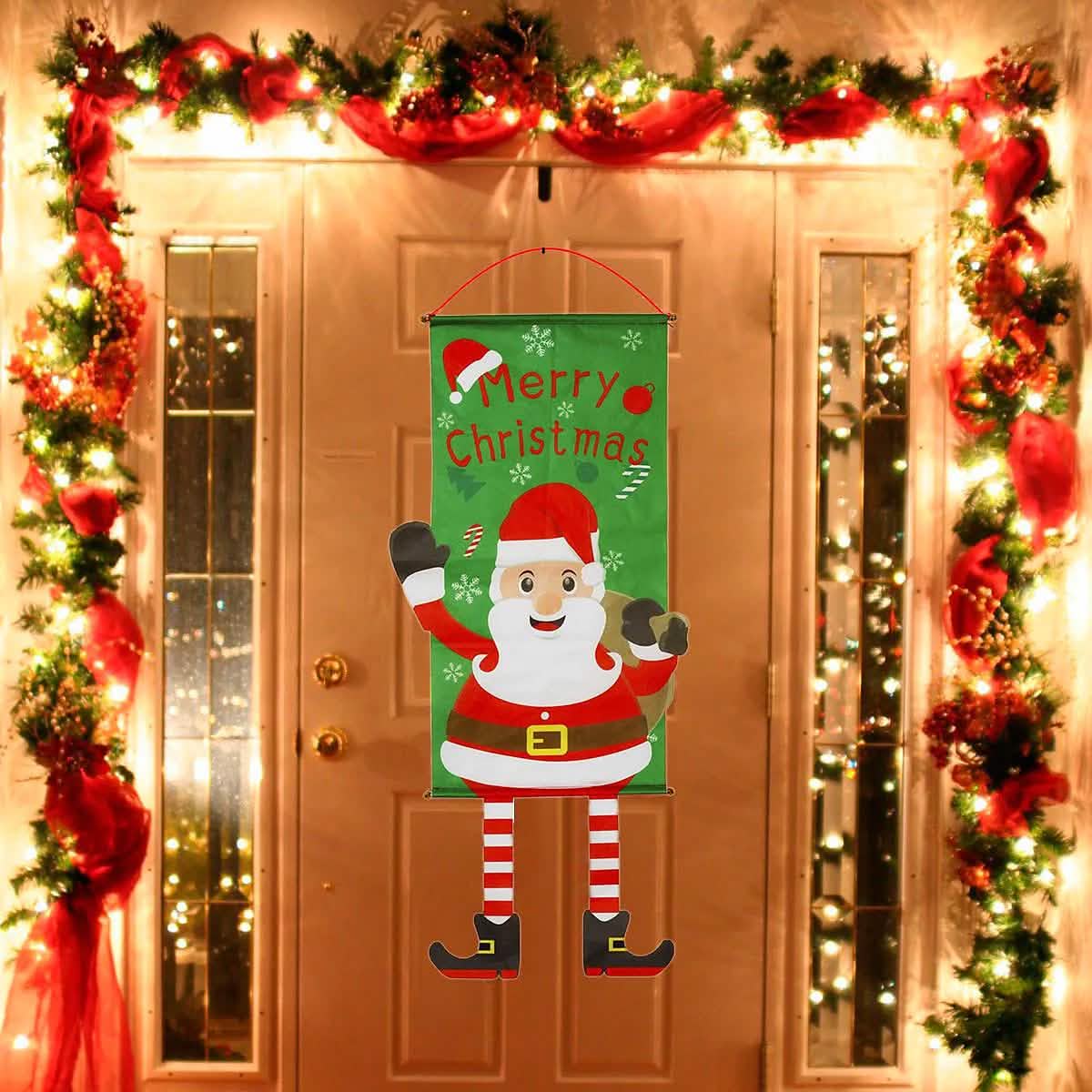 Christmas Door Hanging Flag Decor DailySale
