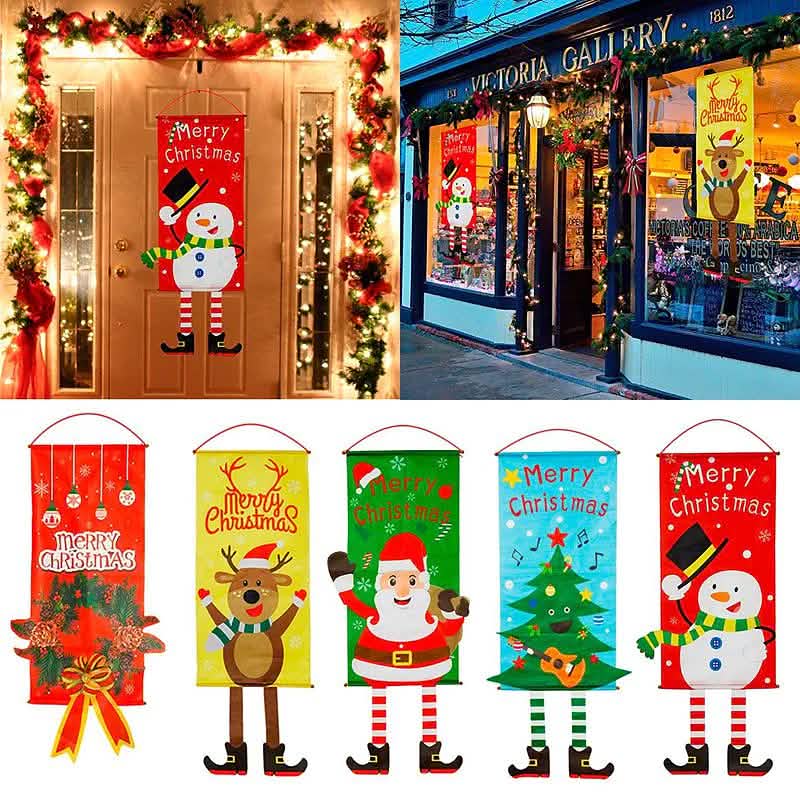 Christmas Door Hanging Flag Decor DailySale